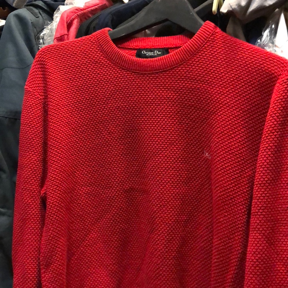 Vintage Christian Dior Men’s cotton knit sweater